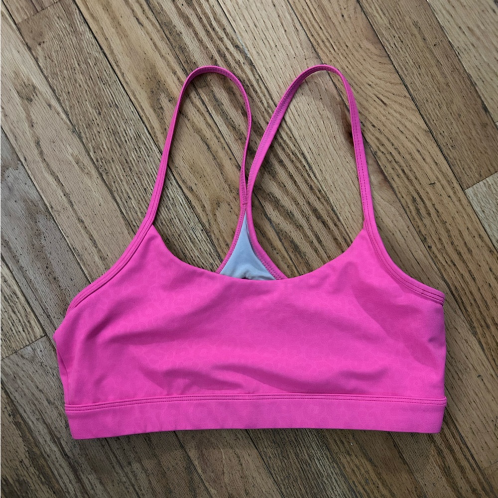 Zyia Pink Racerback Sports Bra Size M